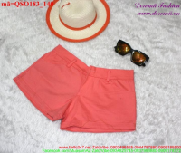 Quần short nữ màu hồng cam thời trang QSO183